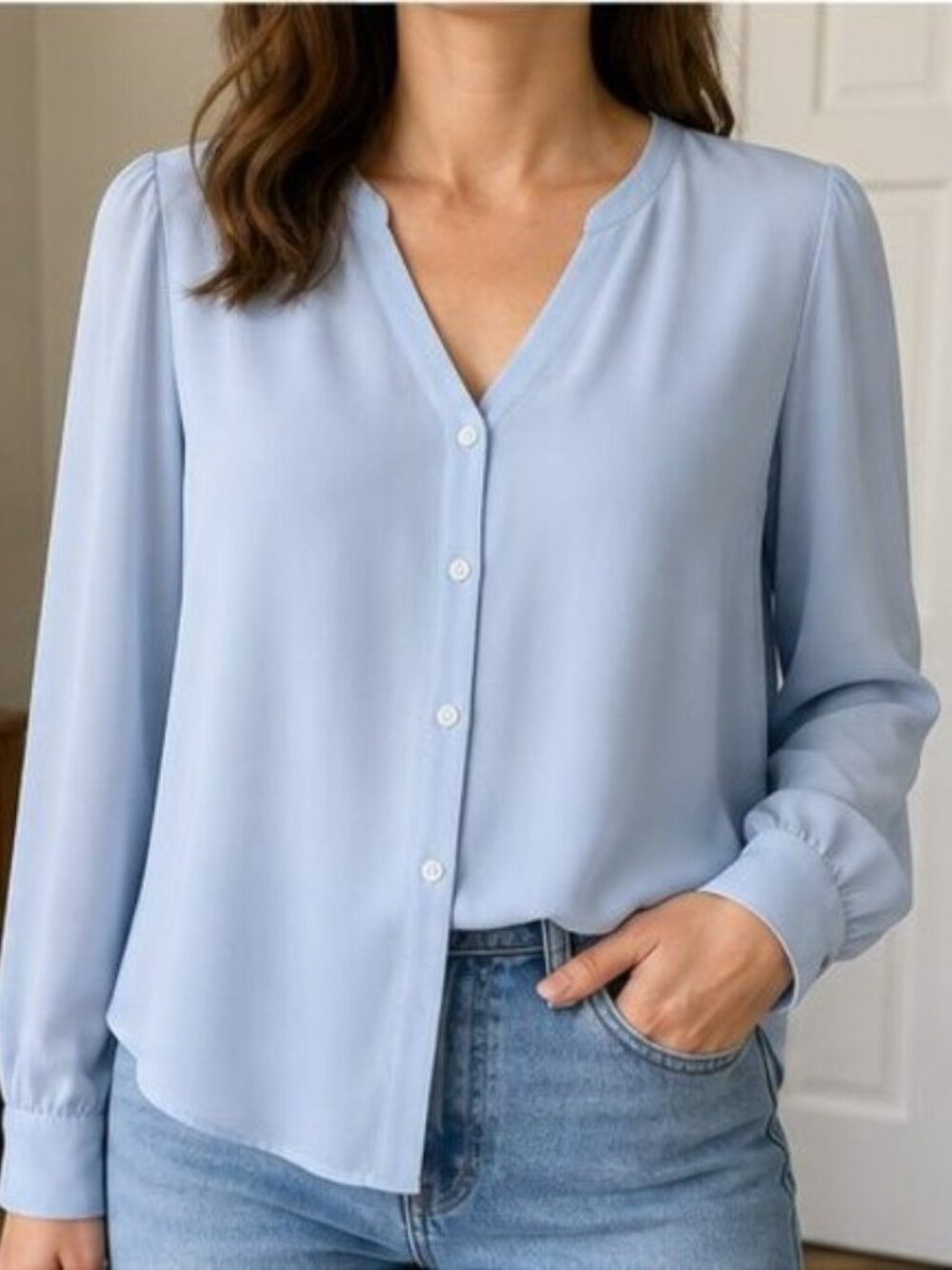Taupe Peplum Top